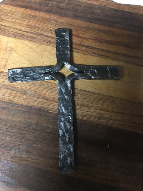 Textured Forged Folded Cross